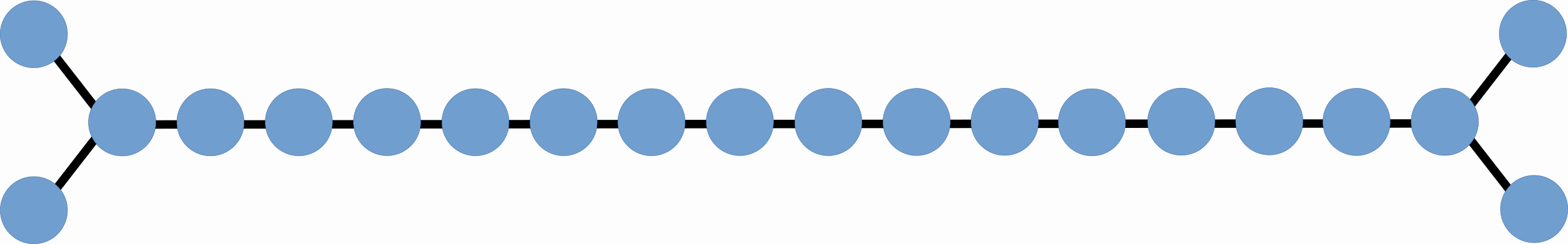 Fig. 7: Network topology used to benchmark the MAX cut problem with equal edge weights.